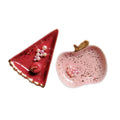 Fruit Shaped Ceramic Trinket Dish with Gold Trim